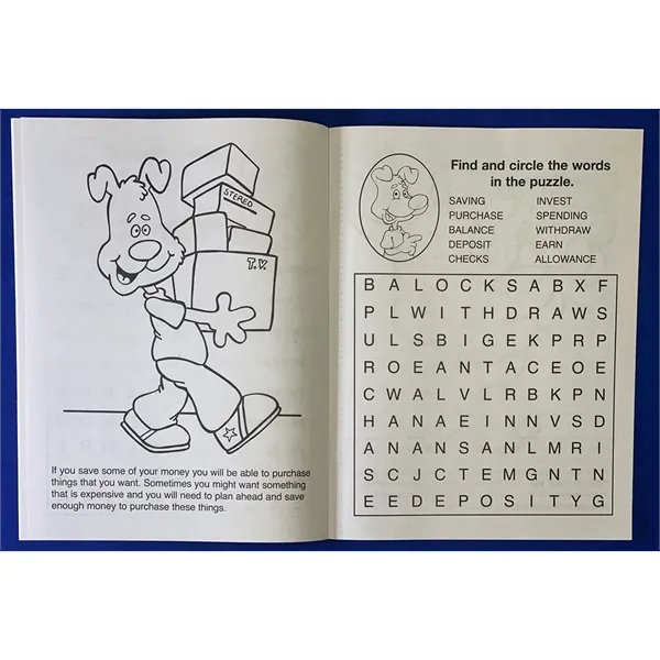 Be Smart, Save Money coloring and activity book.... from ASI 45815 Coloring Book Solutions / Coloring Book Solutions™