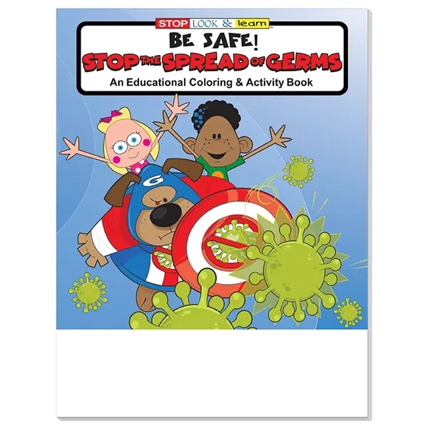 Stop the Spread of Germs educational coloring and activity book.... from ASI 45815 Coloring Book Solutions / Coloring Book Solutions™