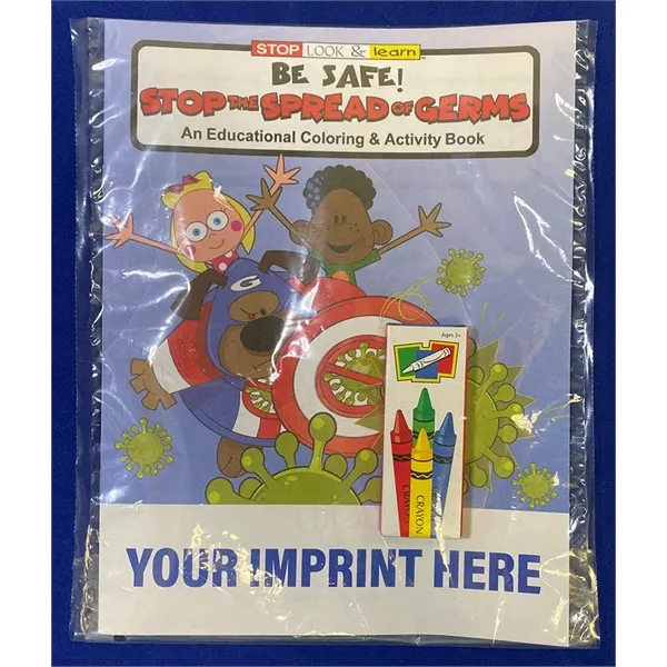 Stop the Spread of Germs educational coloring and activity book fun... from ASI 45815 Coloring Book Solutions