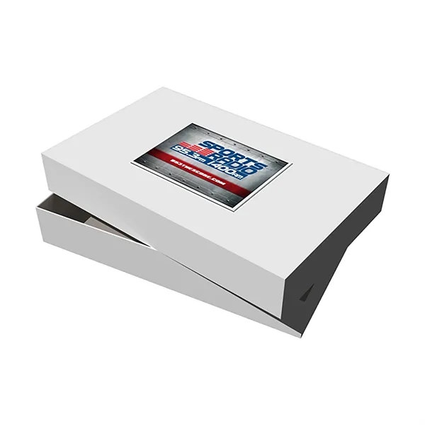 Two-piece glossy apparel boxes in three sizes with custom label.... from ASI 90807 Tekweld