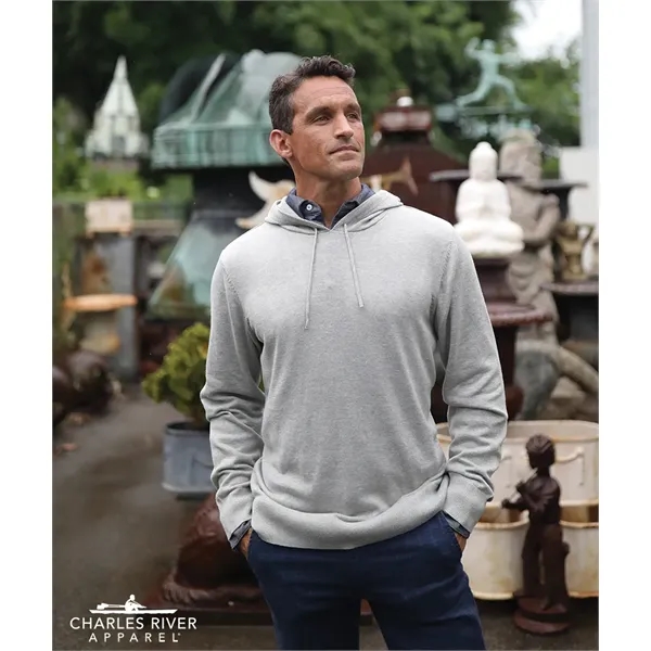 60/40 cotton-poly men's Mystic pullover hoodie with rib-knit cuffs and bottom.... from ASI 44620 Charles River Apparel