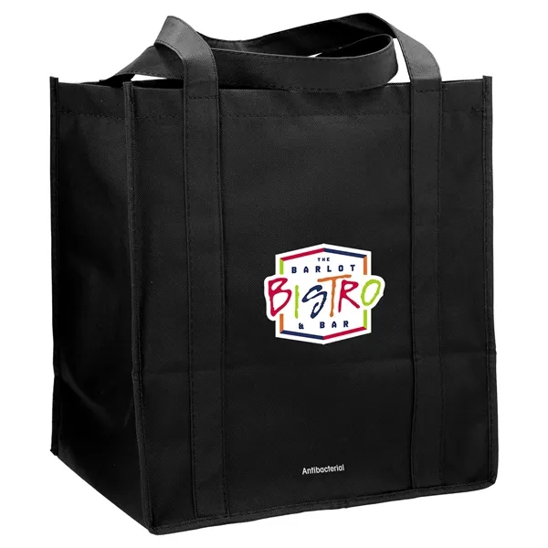 10" x 14.5" x 13" non-woven grocery tote bag with antibacterial... from ASI 66887 PCNA / Bullet