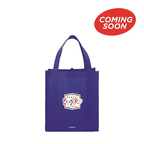 10" x 14.5" x 13" non-woven grocery tote bag with antibacterial... from ASI 66887 PCNA / Bullet