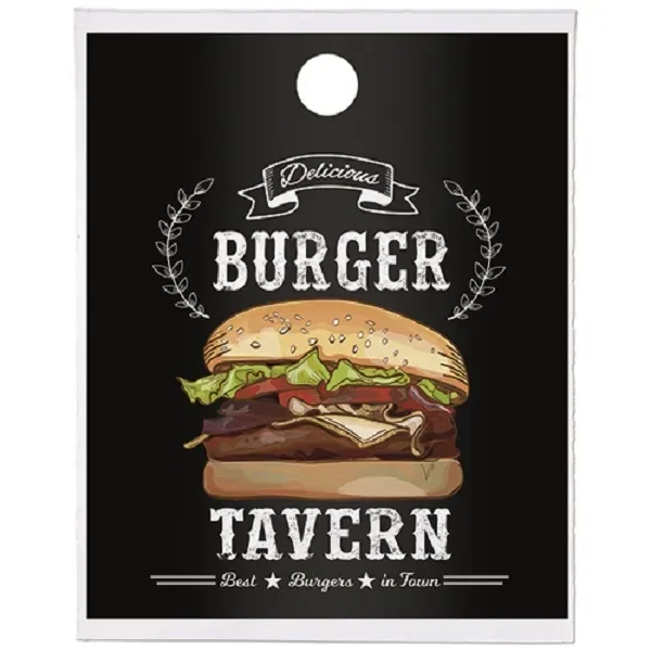 Full Color Die Cut Door Knob Bag with a 1 1/2"... from ASI 37940 Bag Makers Inc