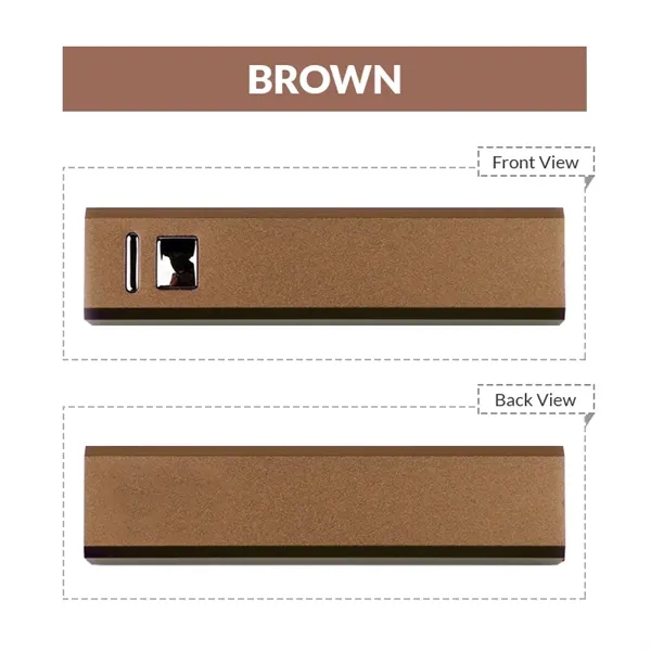 Aluminum rectangular power bank with LED red light plus 1c1p silkscreen... from ASI 37218 Athena Promo (tm)