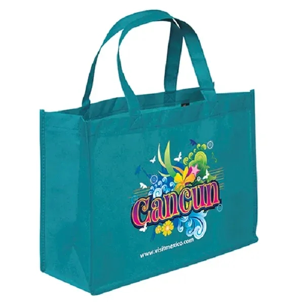 Non-Woven Polypropylene Tote with strong stitched seams and side/bottom gussets.... from ASI 37940 Bag Makers Inc