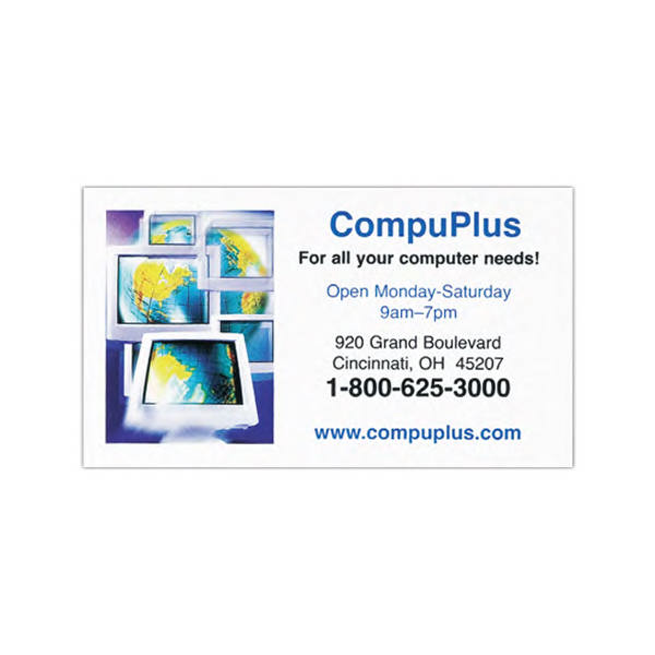 Business card magnet, approximately .020 thick.... from ASI 68507 The Magnet Group