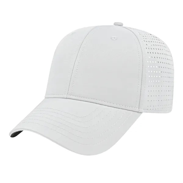 Six panel structured cap with perforated sides and back, UV protection,... from ASI 43792 Cap America Inc
