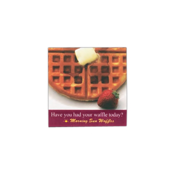 2" x 2" - Square shaped white flat flexible magnet.... from ASI 68507 The Magnet Group