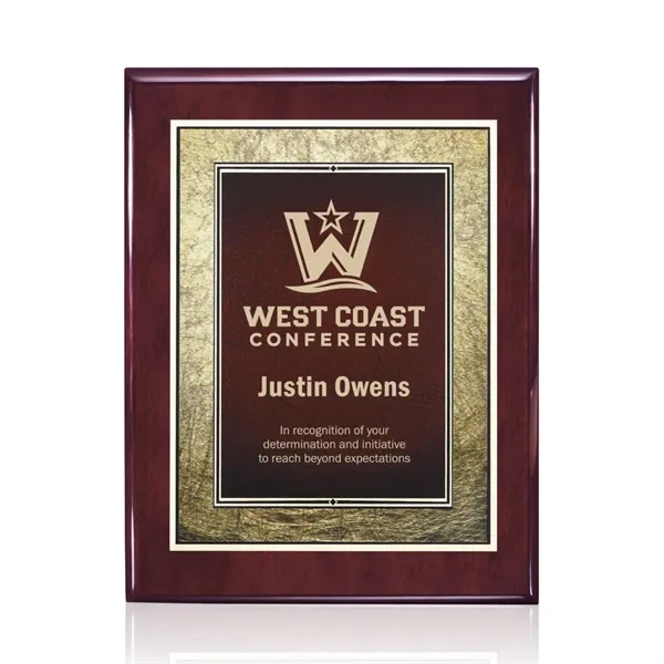 Oakleigh/Tamara Plaque - Rosewood/Burgundy 7"x9"... from ASI 84592 St Regis Group / St Regis