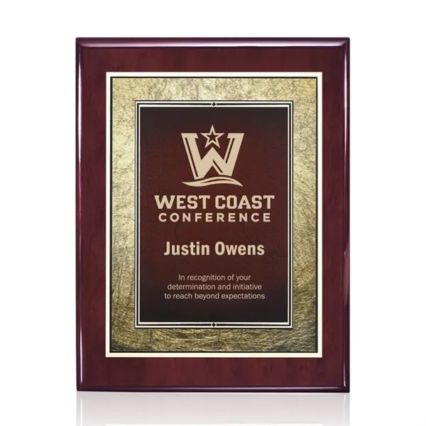 Oakleigh/Tamara Plaque - Rosewood/Burgundy 7"x9"... from ASI 84592 St Regis Group / St Regis