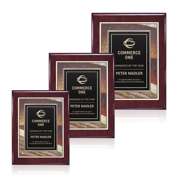 Oakleigh/Albina Plaque - Rosewood 7"x9"... from ASI 84592 St Regis Group / St Regis