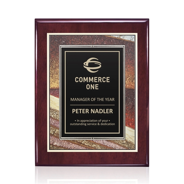 Oakleigh/Albina Plaque - Rosewood 7"x9"... from ASI 84592 St Regis Group / St Regis