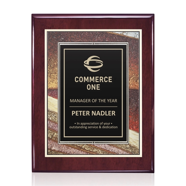 Oakleigh/Albina Plaque - Rosewood 7"x9"... from ASI 84592 St Regis Group / St Regis