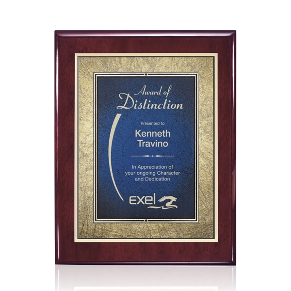 Oakleigh/Tamara Plaque - Rosewood/Blue 7"x9"... from ASI 84592 St Regis Group / St Regis