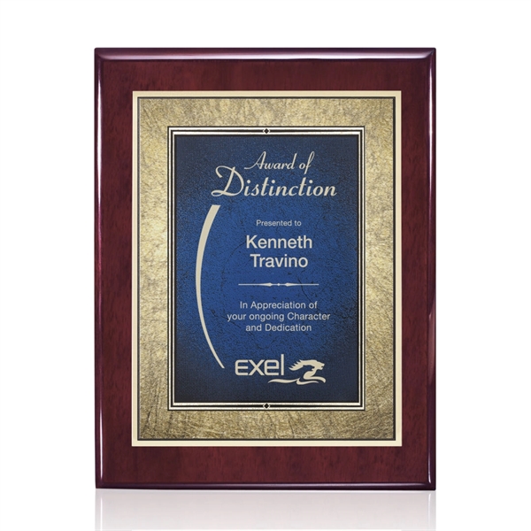 Oakleigh/Tamara Plaque - Rosewood/Blue 7"x9"... from ASI 84592 St Regis Group / St Regis