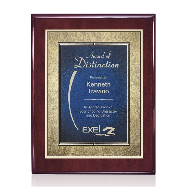 Oakleigh/Tamara Plaque - Rosewood/Blue 7"x9"... from ASI 84592 St Regis Group / St Regis