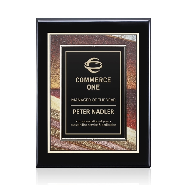 Oakleigh/Albina Plaque - Black 7"x9"... from ASI 84592 St Regis Group / St Regis