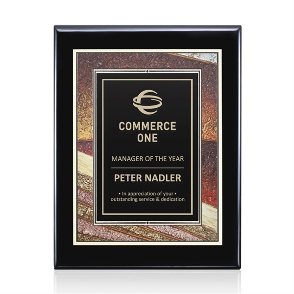 Oakleigh/Albina Plaque - Black 7"x9"... from ASI 84592 St Regis Group / St Regis