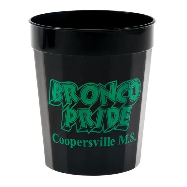 Durable plastic stadium cup, 16 oz. fluted... from ASI 77280 Pepco Poms / Pepco Poms