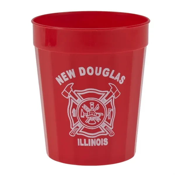 Durable plastic stadium cup, 16 oz. fluted... from ASI 77280 Pepco Poms / Pepco Poms