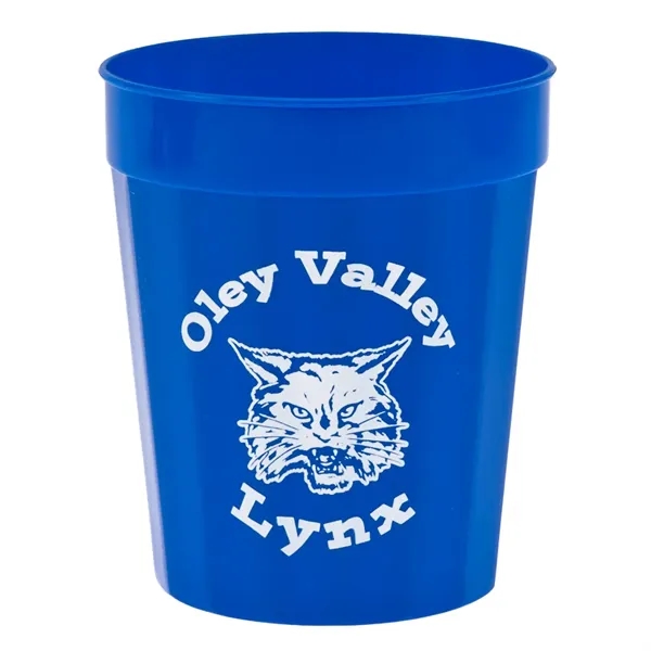 Durable plastic stadium cup, 16 oz. fluted... from ASI 77280 Pepco Poms / Pepco Poms