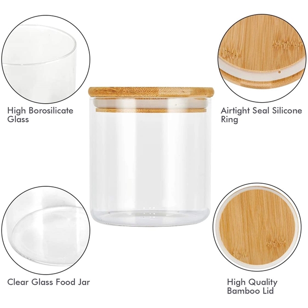 Glass Jars with Sustainable Bamboo Lids... from ASI 72657 Active Life Promo / Apres Ski Ingrain Promo