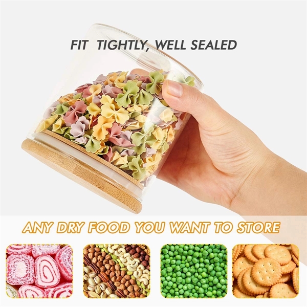 Glass Jars with Sustainable Bamboo Lids... from ASI 72657 Active Life Promo / Apres Ski Ingrain Promo