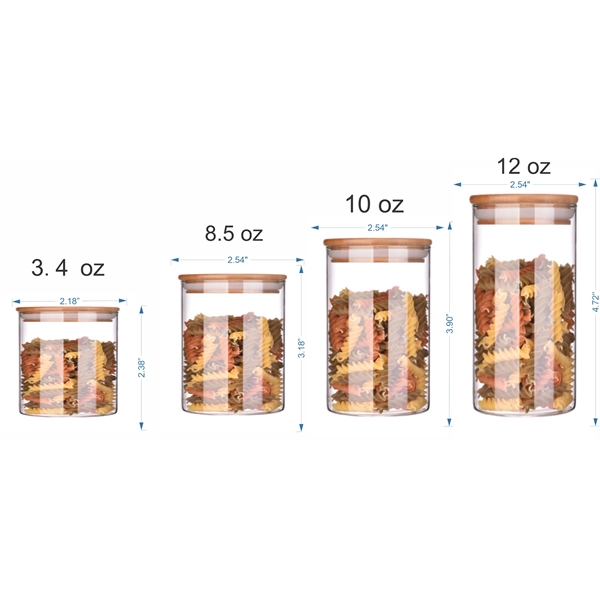 Glass Jars with Sustainable Bamboo Lids... from ASI 72657 Active Life Promo / Apres Ski Ingrain Promo