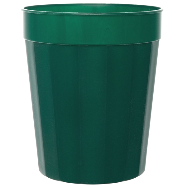 Durable plastic stadium cup, 16 oz. fluted... from ASI 77280 Pepco Poms / Pepco Poms