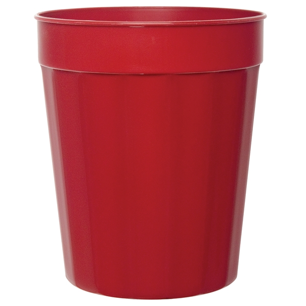 Durable plastic stadium cup, 16 oz. fluted... from ASI 77280 Pepco Poms / Pepco Poms