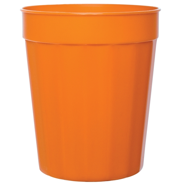 Durable plastic stadium cup, 16 oz. fluted... from ASI 77280 Pepco Poms / Pepco Poms