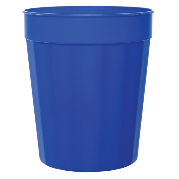 Durable plastic stadium cup, 16 oz. fluted... from ASI 77280 Pepco Poms / Pepco Poms