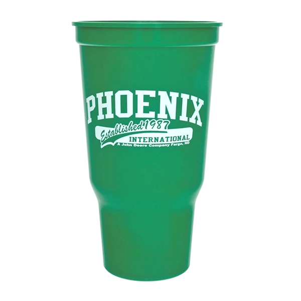 Ergonomic design, durable plastic stadium cup, 32 oz.... from ASI 77280 Pepco Poms / Pepco Poms