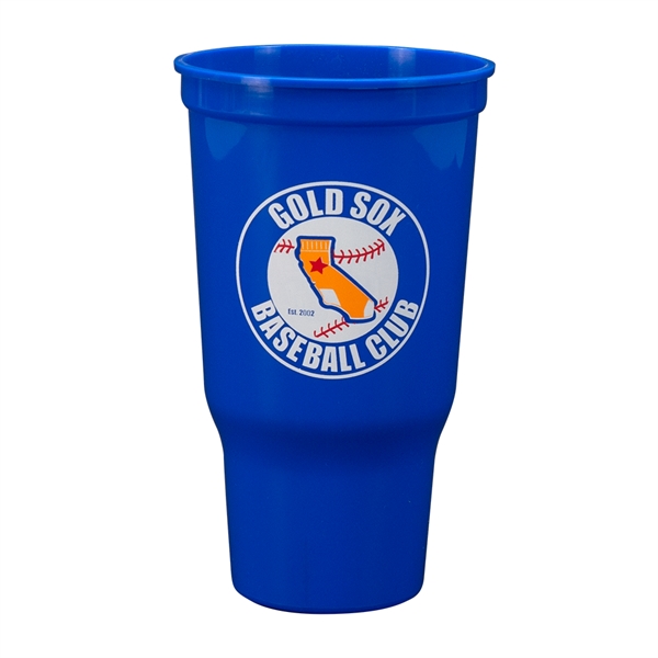 Ergonomic design, durable plastic stadium cup, 32 oz.... from ASI 77280 Pepco Poms / Pepco Poms