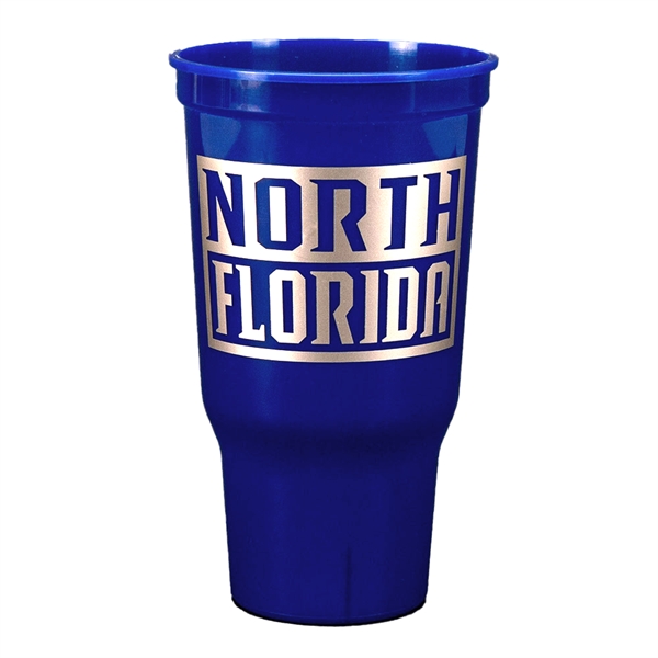 Ergonomic design, durable plastic stadium cup, 32 oz.... from ASI 77280 Pepco Poms / Pepco Poms