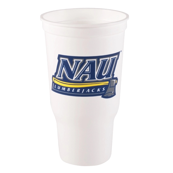 Ergonomic design, durable plastic stadium cup, 32 oz.... from ASI 77280 Pepco Poms / Pepco Poms