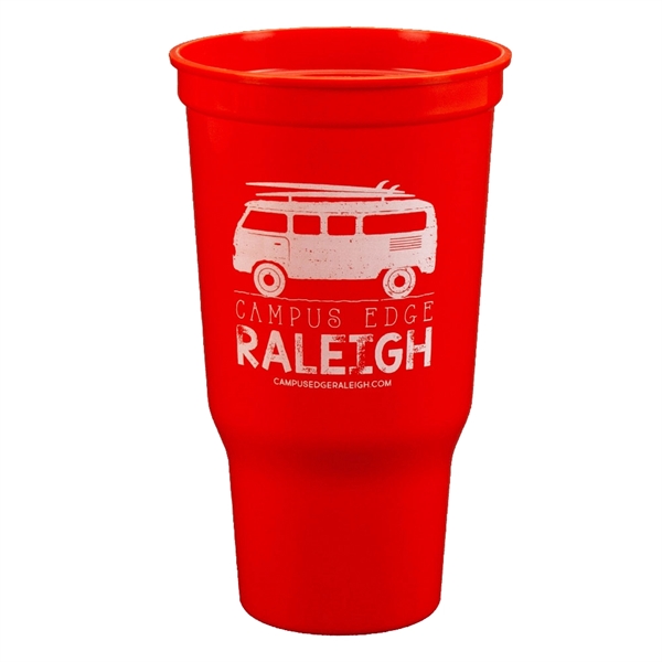 Ergonomic design, durable plastic stadium cup, 32 oz.... from ASI 77280 Pepco Poms / Pepco Poms