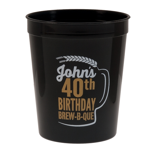 Durable plastic stadium cup, 16 oz.... from ASI 77280 Pepco Poms / Pepco Poms