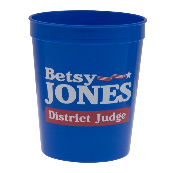 Durable plastic stadium cup, 16 oz.... from ASI 77280 Pepco Poms / Pepco Poms