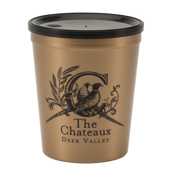 Durable plastic stadium cup, 16 oz.... from ASI 77280 Pepco Poms / Pepco Poms