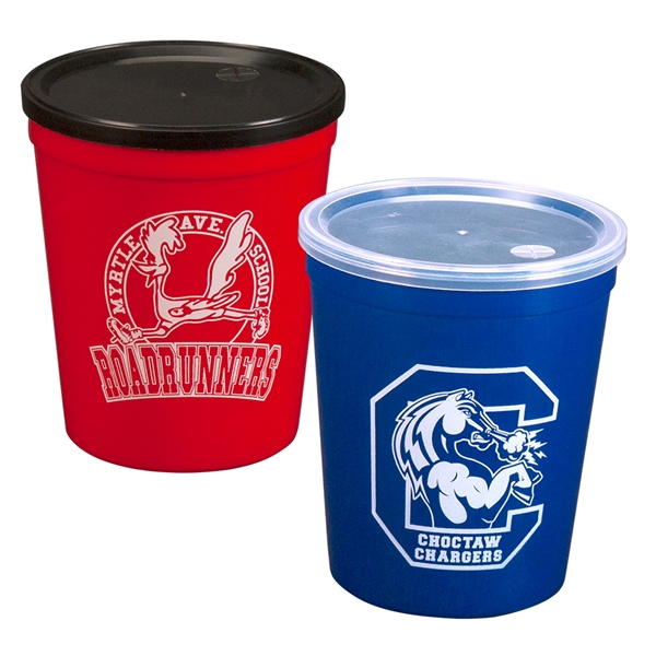 Durable plastic stadium cup, 16 oz.... from ASI 77280 Pepco Poms / Pepco Poms