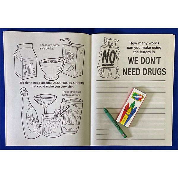 COLORING BOOK SET: We Don't Need Drugs educational coloring and activity... from ASI 45815 Coloring Book Solutions / Coloring Book Solutions™
