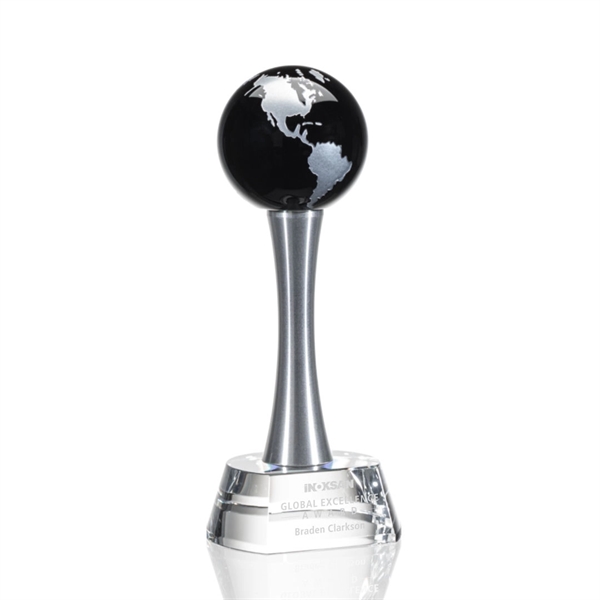Elegantly statuesque award with an optical crystal base and Black optical... from ASI 84592 St Regis Group / St Regis