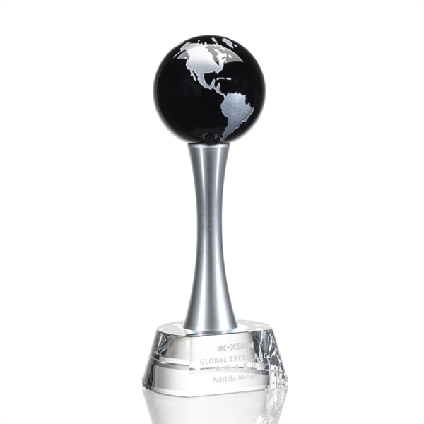 Elegantly statuesque award with an optical crystal base and Black optical... from ASI 84592 St Regis Group / St Regis