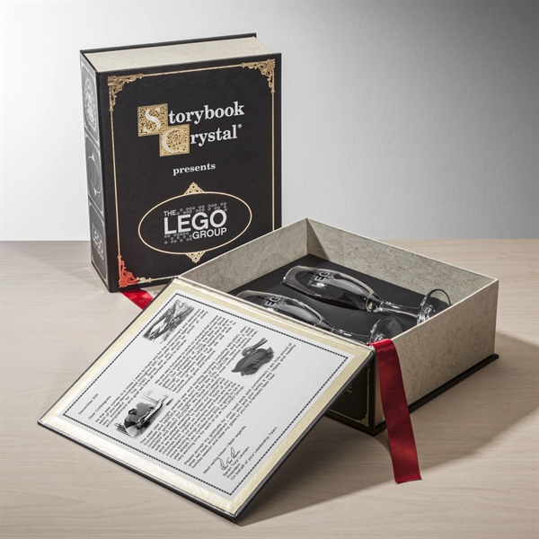 Two champagne flutes in a classic storybook.... from ASI 84592 St Regis Group / St Regis Crystal