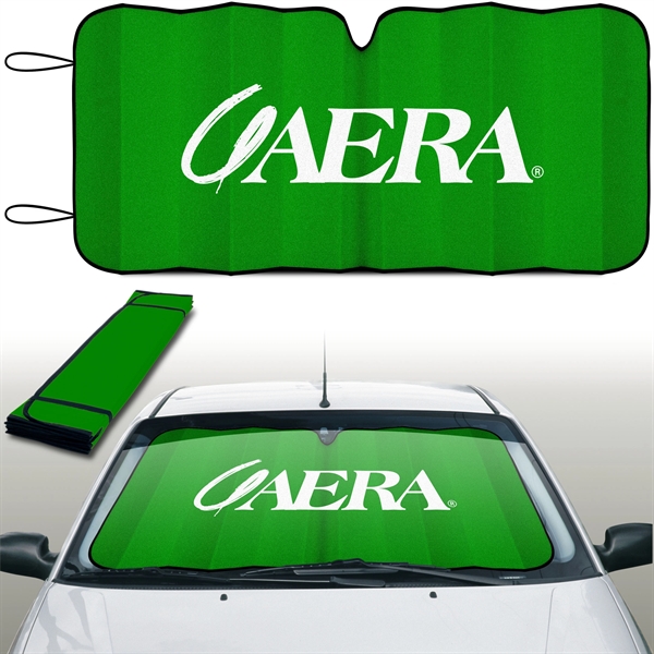 Reflective accordion fold sun shade with hi tech insulated material.... from ASI 37586 Auto-Sun-shade/Intertek