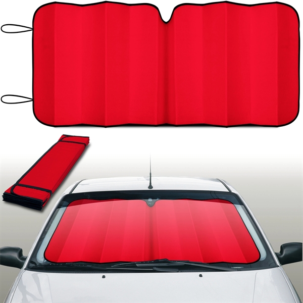 Reflective accordion fold sun shade with hi tech insulated material.... from ASI 37586 Auto-Sun-shade/Intertek