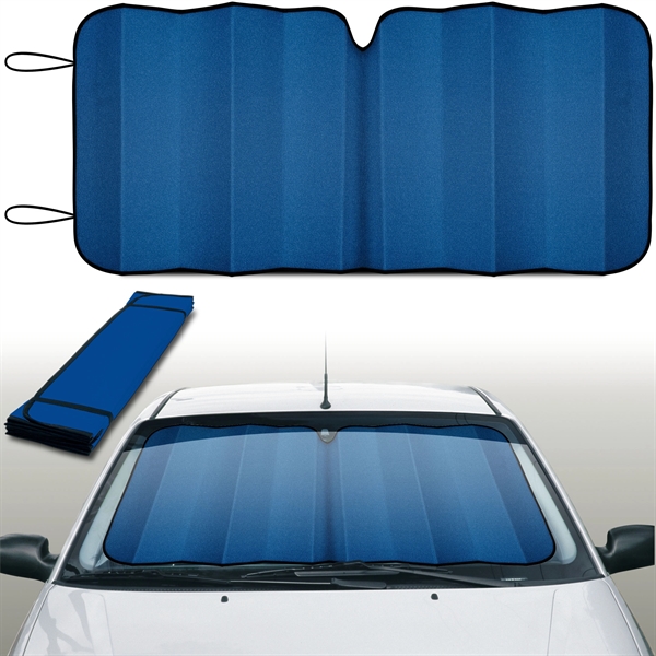 Reflective accordion fold sun shade with hi tech insulated material. Deep... from ASI 37586 Auto-Sun-shade/Intertek