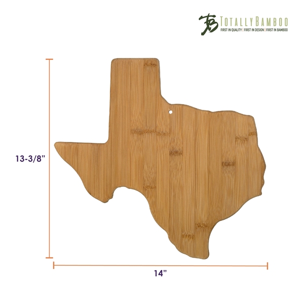 Texas State shaped cutting boards are the perfect promotional gift for... from ASI 91565 Totally Bamboo